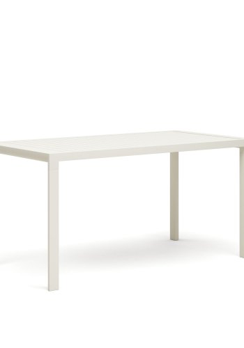 KAVE HOME Culip hagebord, rektangulrt - hvit aluminium (150x77)