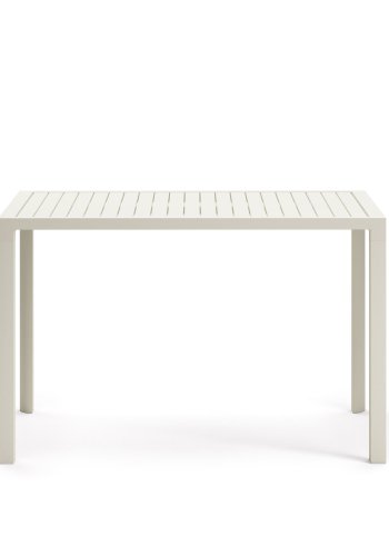 KAVE HOME Culip utendrs barbord, rektangulrt - hvit aluminium (150x77)