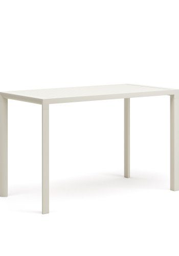 KAVE HOME Culip utendrs barbord, rektangulrt - hvit aluminium (150x77)