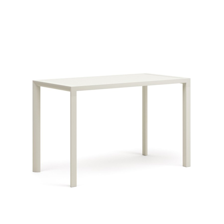 KAVE HOME Culip utendrs barbord, rektangulrt - hvit aluminium (150x77)