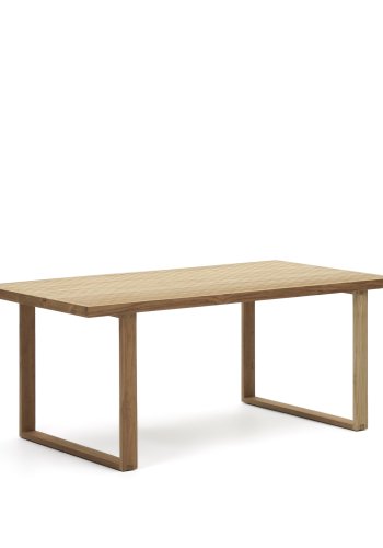KAVE HOME Canadell hagebord, rektangulrt - naturlig resirkulert teak (180x90)