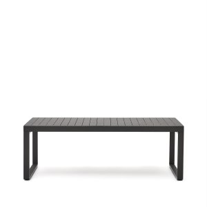 KAVE HOME Galdana havebord, m. udtrk - mrkegr aluminium (220(340)x100)