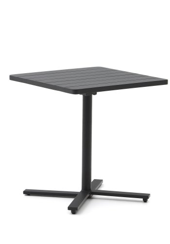 KAVE HOME Torreta hagebord, firkantet, sammenleggbart - mrkegr aluminium (70x70)