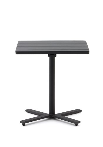 KAVE HOME Torreta hagebord, firkantet, sammenleggbart - mrkegr aluminium (70x70)