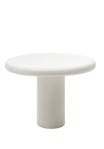 KAVE HOME Addaia hagebord, rundt - hvit sement (90)