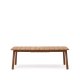 KAVE HOME Turqueta hagebord, med uttrekk - naturlig teak (220(294)x100)