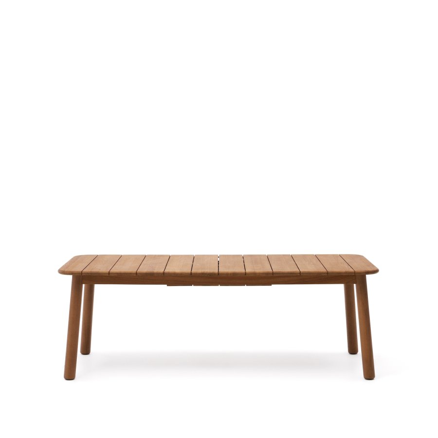 KAVE HOME Turqueta hagebord, med uttrekk - naturlig teak (220(294)x100)