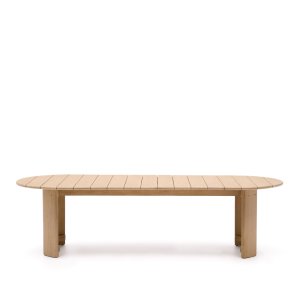 KAVE HOME Xoriguer havebord, oval - natur eukalyptustr (280x110)