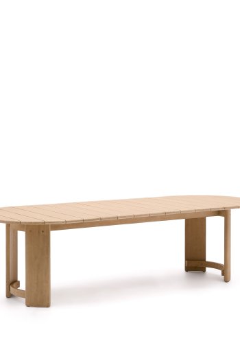 KAVE HOME Xoriguer hagebord, ovalt - naturlig eukalyptustre (280x110)