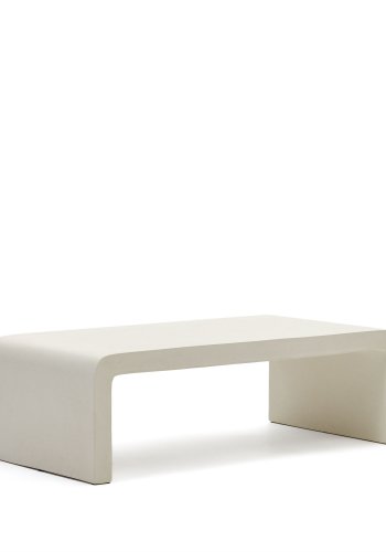 KAVE HOME Aiguablava salongbord, rektangulrt - hvit sement (135x65)