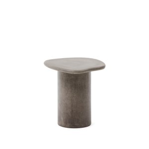 KAVE HOME Macarella udendrs lounge sidebord, organisk - gr cement (48x47)
