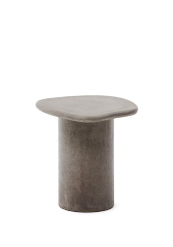 KAVE HOME Macarella utendrs lounge sidebord, kologisk - gr sement (48x47)