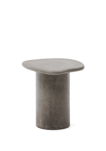 KAVE HOME Macarella utendrs lounge sidebord, kologisk - gr sement (48x47)