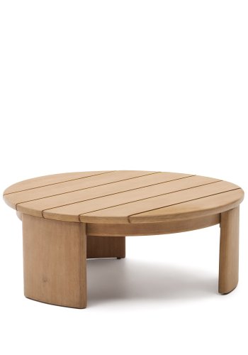 KAVE HOME Xoriguer utendrs salongbord, rundt - eukalyptustre (90)