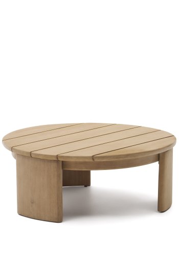 KAVE HOME Xoriguer utendrs salongbord, rundt - eukalyptustre (90)