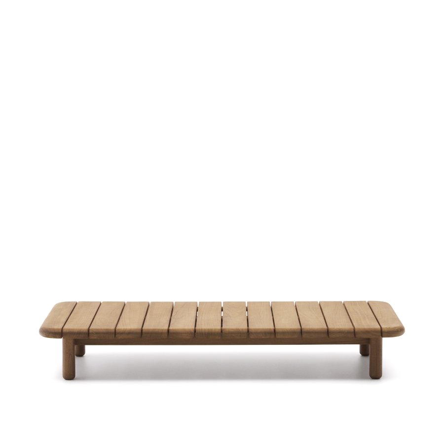 KAVE HOME Turqueta utendrs salongbord, rektangulrt - naturlig teak (140x70)