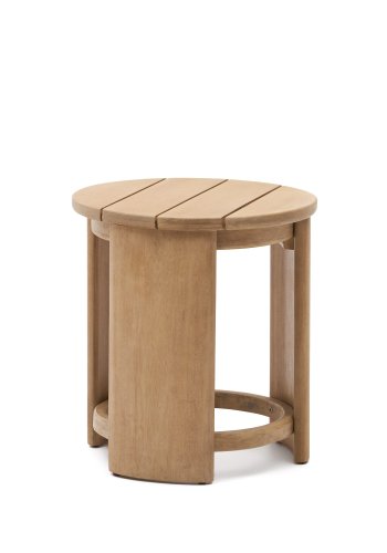 KAVE HOME Xoriguer utendrs sidebord, rundt - naturlig eukalyptustre (56)