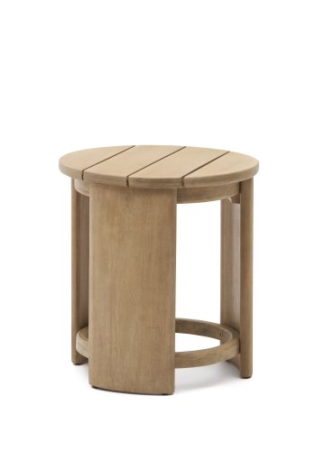 KAVE HOME Xoriguer utendrs sidebord, rundt - naturlig eukalyptustre (56)