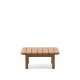 KAVE HOME Turqueta utendrs salongbord, firkantet - naturlig teak (70x70)
