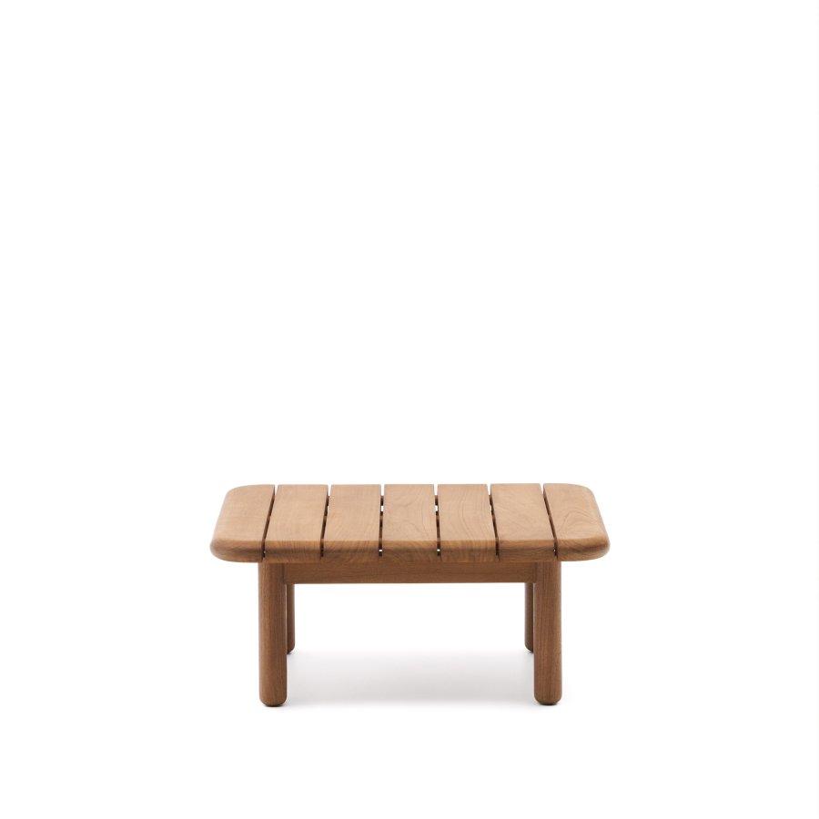 KAVE HOME Turqueta utendrs salongbord, firkantet - naturlig teak (70x70)