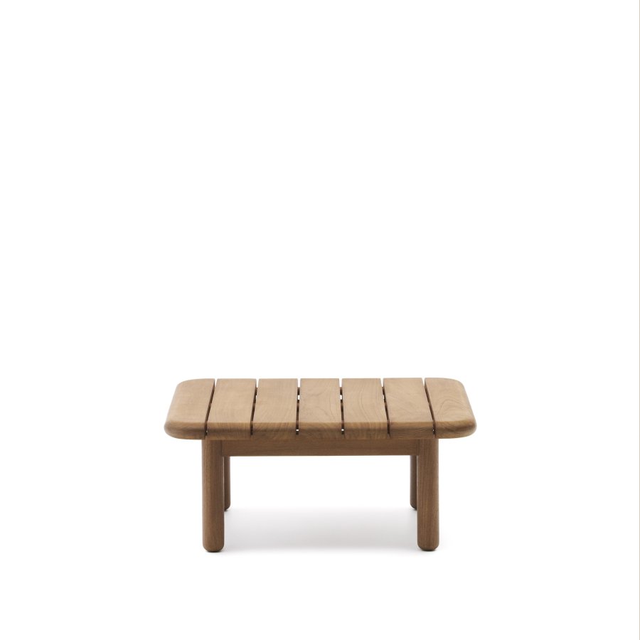 KAVE HOME Turqueta utendrs salongbord, firkantet - naturlig teak (70x70)
