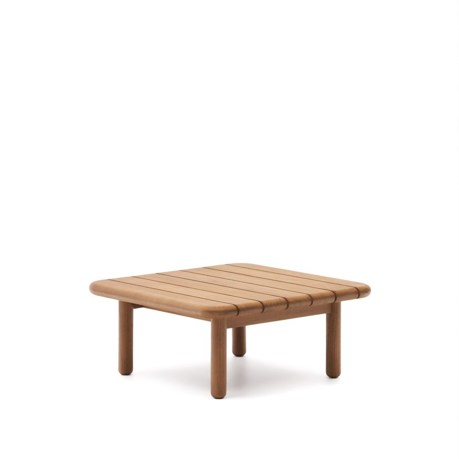 KAVE HOME Turqueta utendrs salongbord, firkantet - naturlig teak (70x70)