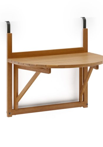 KAVE HOME Amarilis balkongbord, sammenleggbart - brunt akasietre, (50x70)