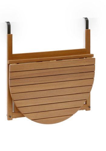 KAVE HOME Amarilis balkongbord, sammenleggbart - brunt akasietre, (50x70)