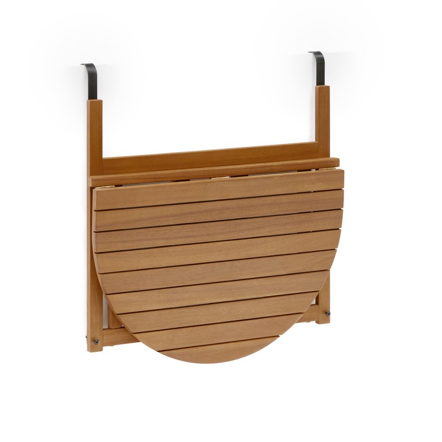 KAVE HOME Amarilis balkongbord, sammenleggbart - brunt akasietre, (50x70)