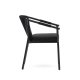 KAVE HOME Xelida hagestol, med sort stoffpute - svart tau og sort aluminium