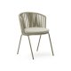 KAVE HOME Saconca hagestol, med pute - beige tau og stl