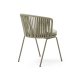 KAVE HOME Saconca hagestol, med pute - beige tau og stl