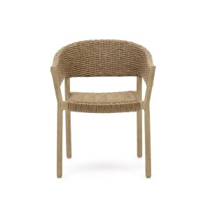 KAVE HOME Pola havestol, m. armln - natur syntetisk flet og eukalyptustr