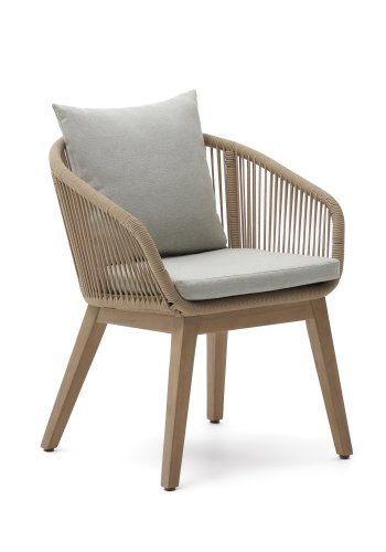 KAVE HOME Portalo hagestol, med armlener - beogetau og akasietre