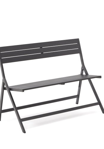 KAVE HOME Torreta hagebenk, sammenleggbar - mrkegr aluminium