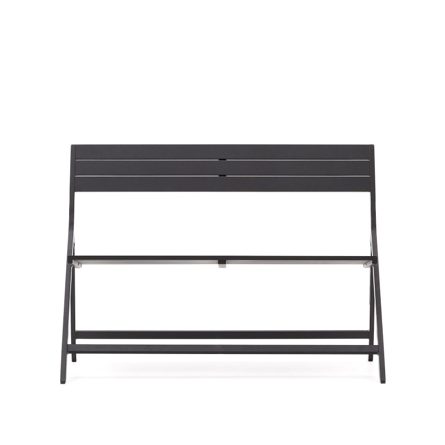 KAVE HOME Torreta hagebenk, sammenleggbar - mrkegr aluminium