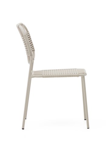 KAVE HOME Talaier hagestol, stablebar - beige tau og beige stl