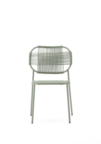 KAVE HOME Talaier stabelbar utestol laget av syntetisk tau og galvanisert turkis stl