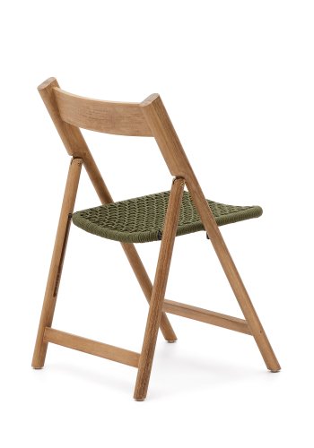 KAVE HOME Dandara hagestol, sammenleggbar - grnn snor, akasietre og stlkonstruksjon