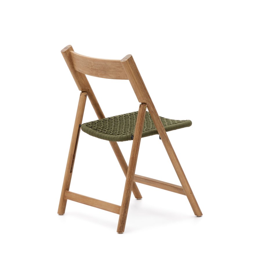 KAVE HOME Dandara hagestol, sammenleggbar - grnn snor, akasietre og stlkonstruksjon