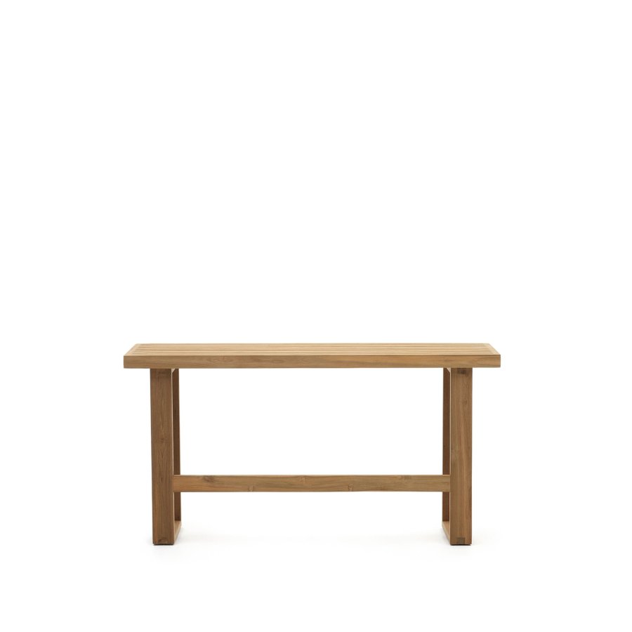 KAVE HOME Canadell utendrs benk, rektangulr - naturlig resirkulert teak (130x35)