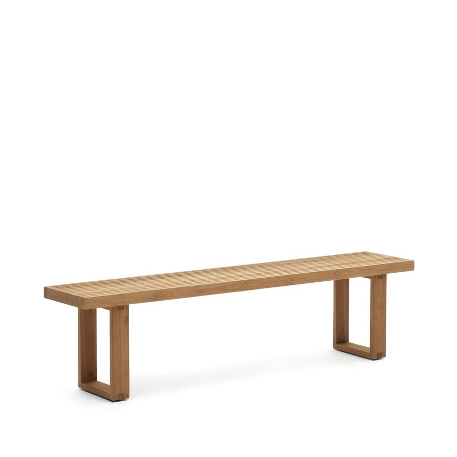 KAVE HOME Canadell utendrs benk, rektangulr - naturlig resirkulert teak (210x35)
