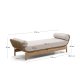 KAVE HOME Catalina solseng, m. hynder - beige snor akacietr� (208x73)