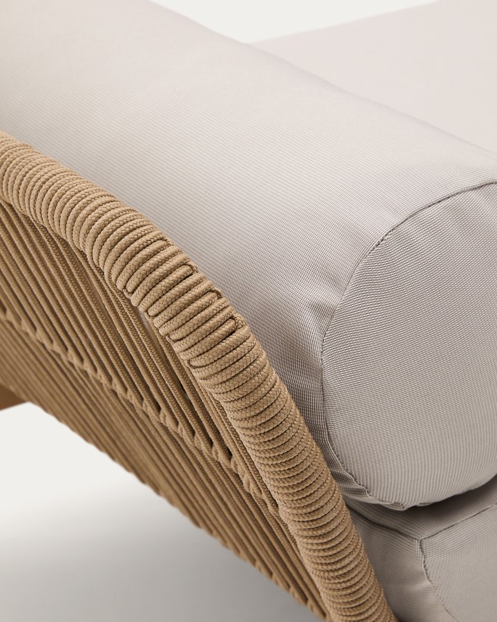 KAVE HOME Catalina solseng, m. hynder - beige snor akacietr� (208x73)