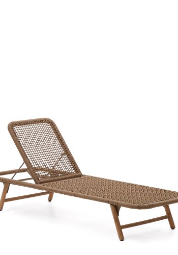 KAVE HOME Dandara fluktstol - beige streng, akasietre og stlkonstruksjon (195x63)