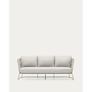KAVE HOME Saconca udendrs 3 pers. sofa, m. hynder - tovsnor og gr galvaniseret stl (189cm)