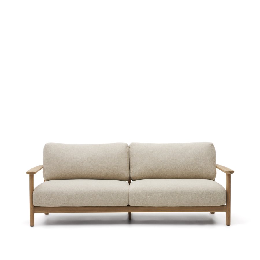 KAVE HOME Tirant 3-manns sofa - naturlig teak (212cm)