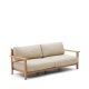 KAVE HOME Tirant 3-manns sofa - naturlig teak (212cm)