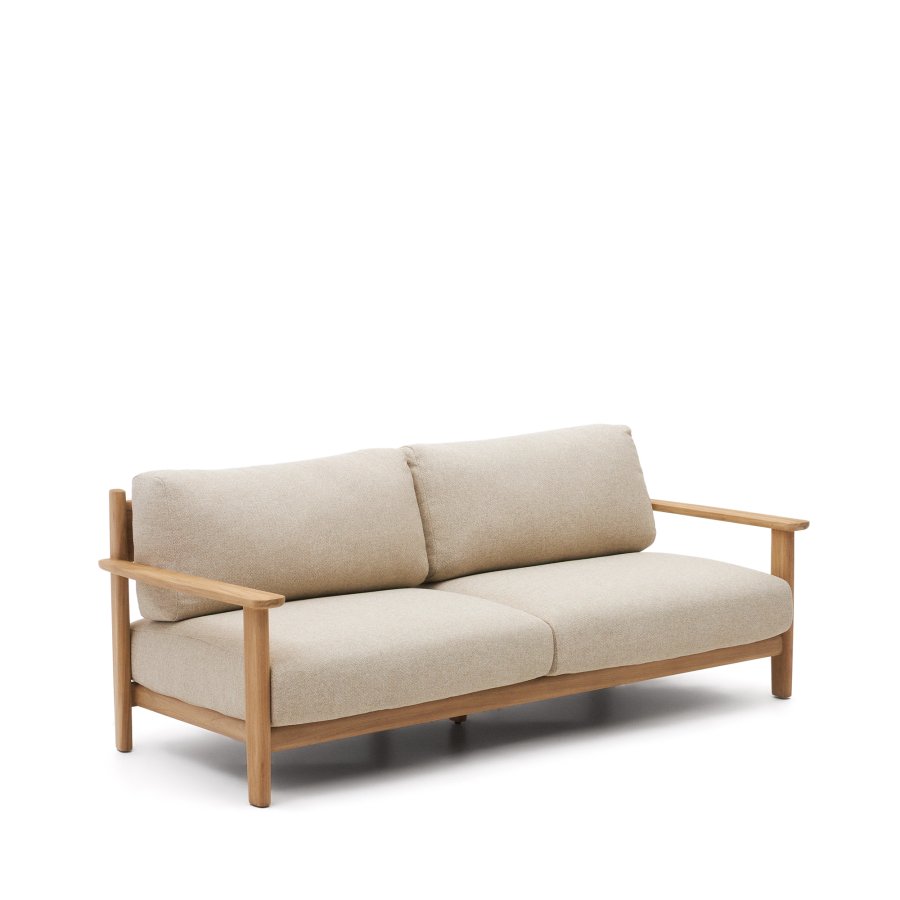 KAVE HOME Tirant 3-manns sofa - naturlig teak (212cm)