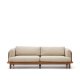 KAVE HOME Turqueta 3-sits soffa av massiv teak 230 cm FSC 100%.
